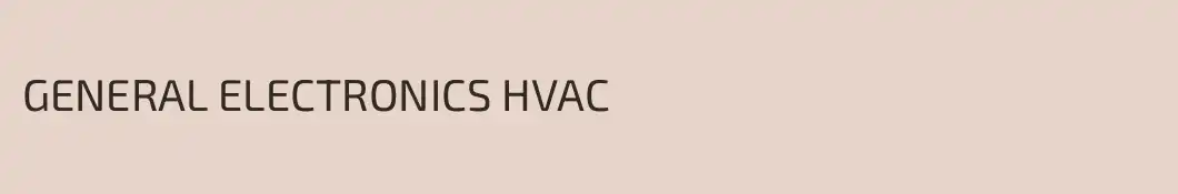 GENERAL ELECTRONICS HVAC